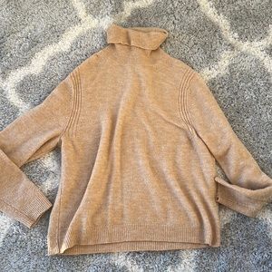 A new day yellow/tan turtleneck sweater Medium